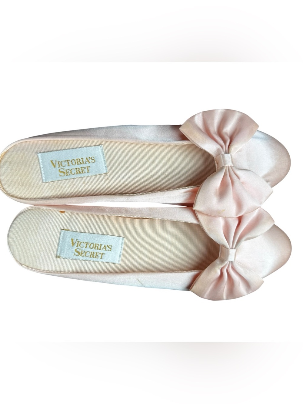 vintage Victoria's Secret Westgate satin slippers size 7/8 - Picture 7 of 12